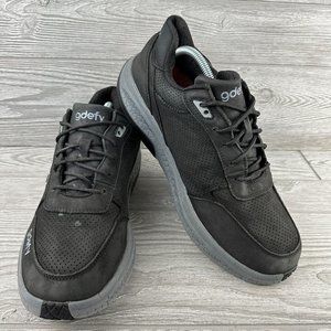 Gdefy Gravity Defyer Orion Mens 12 Black Gray Leather Sneakers Shoes TB9023MLG-W